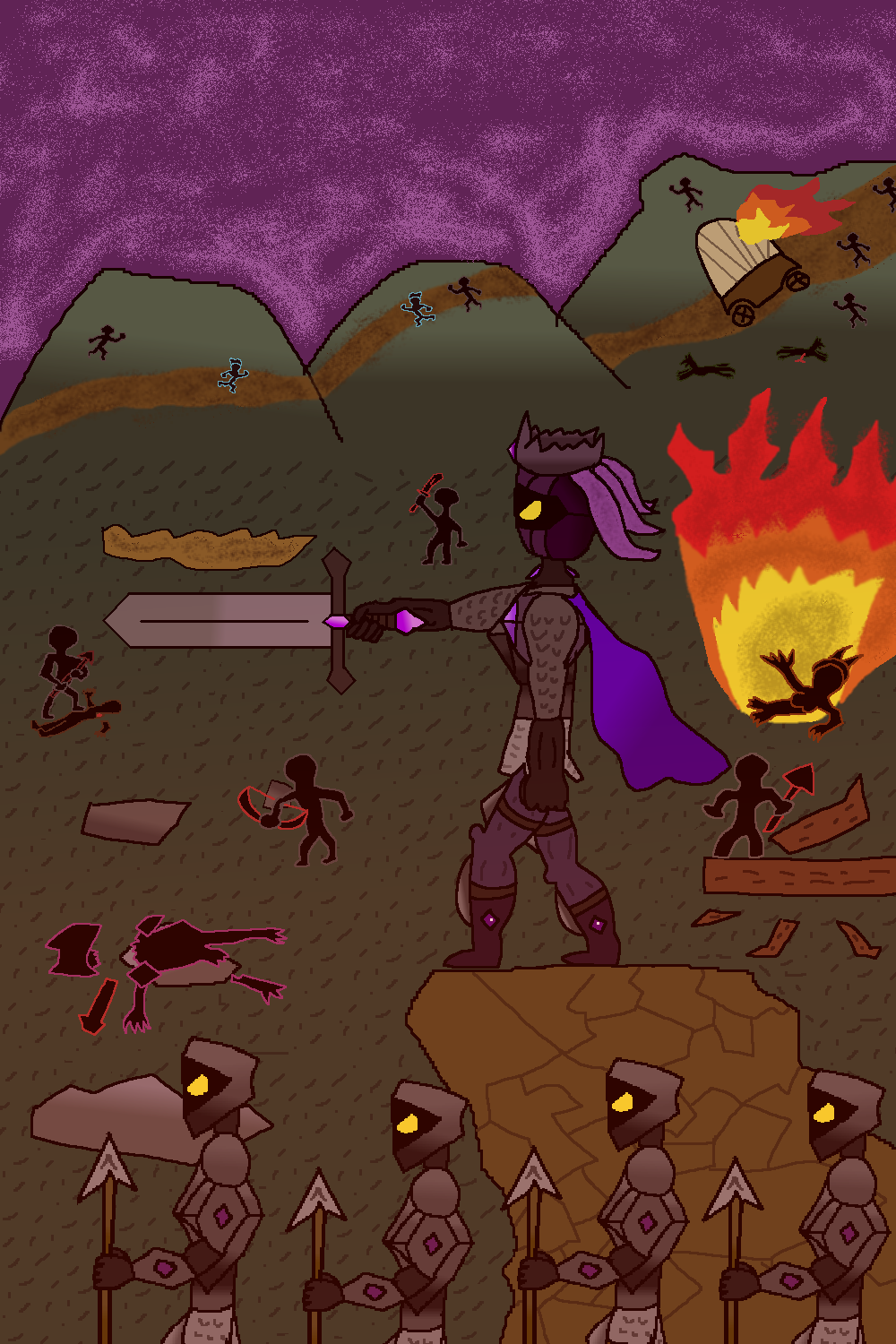 The Dark Skies War cover from the main stories tab